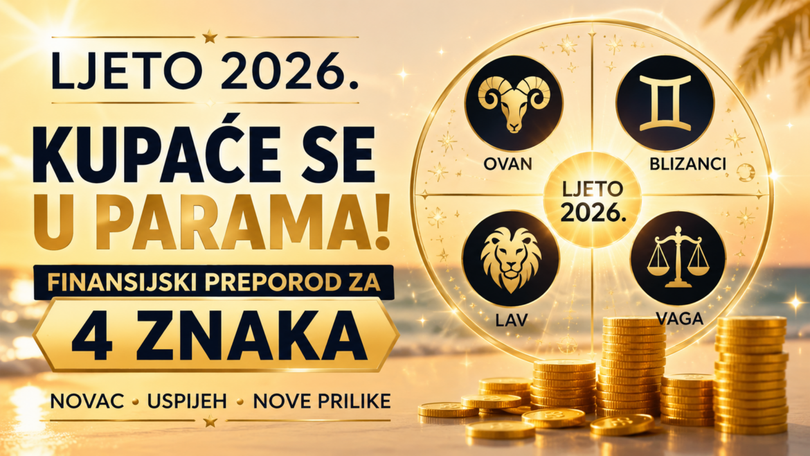 Ljeto 2026. za ova 4 znaka donosi obilje i finansijski preporod