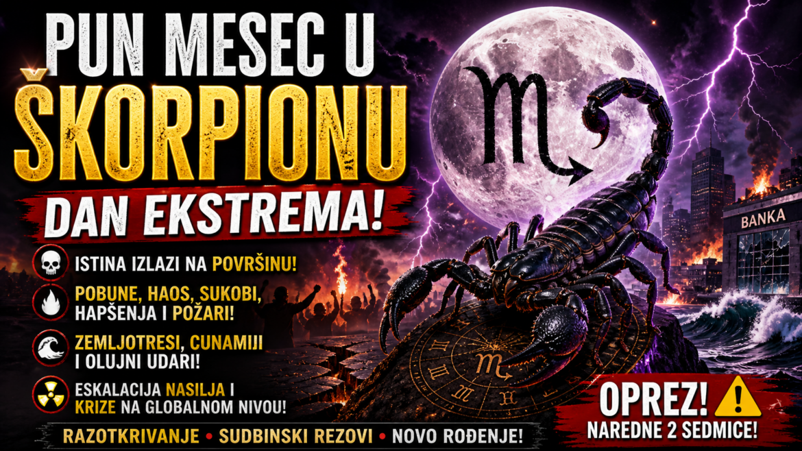 PUN MJESEC U ŠKORPIONU: Pucamo po šavovima – Istina izlazi na površinu!