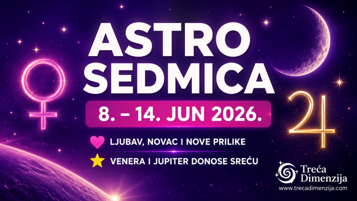 Astro Sedmica od 8. do 14. Juna 2026