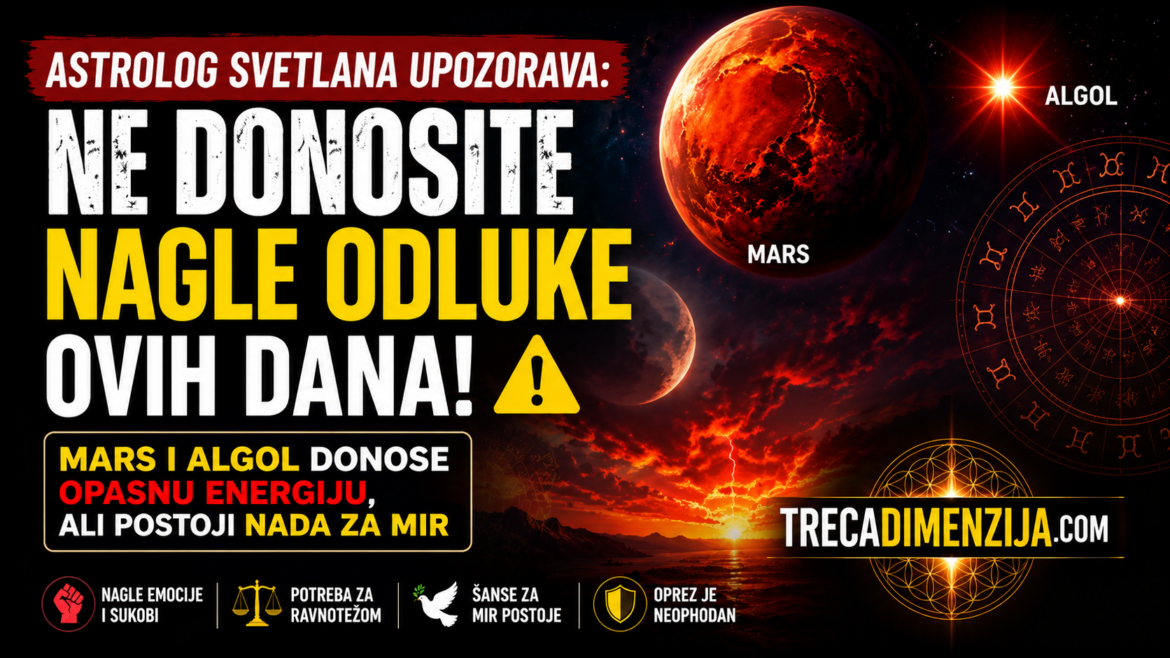 Astrolog Svetlana upozorava