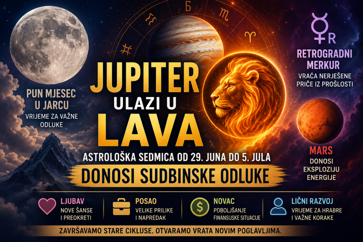 Jupiter ulazi u Lava, Pun Mjesec zatvara jedno poglavlje