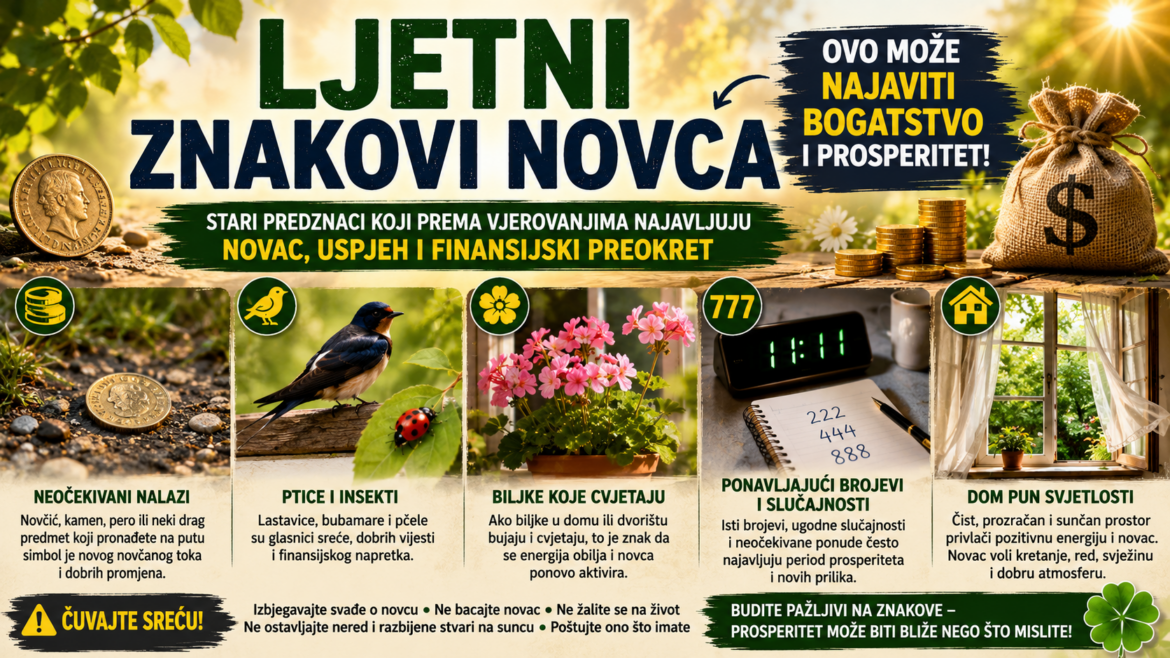 Ljetni znakovi bogatstva: Stari predznaci koji najavljuju novac, uspjeh i obilje