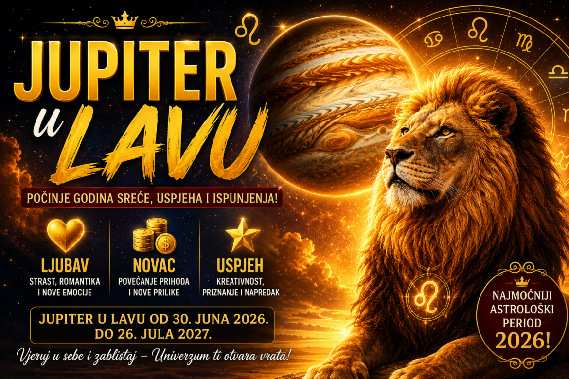 Jupiter je ušao u Lava: Počinje najsretniji period u posljednjih 12 godina!