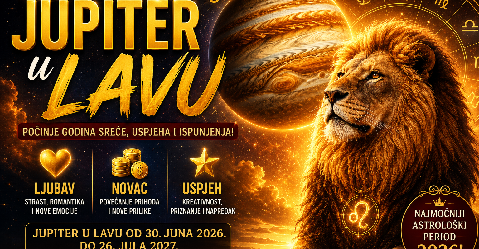 Jupiter je ušao u Lava: Počinje najsretniji period u posljednjih 12 godina!