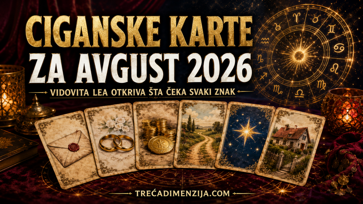 Horoskop po ciganskim kartama za avgust 2026 – Vidovita Lea