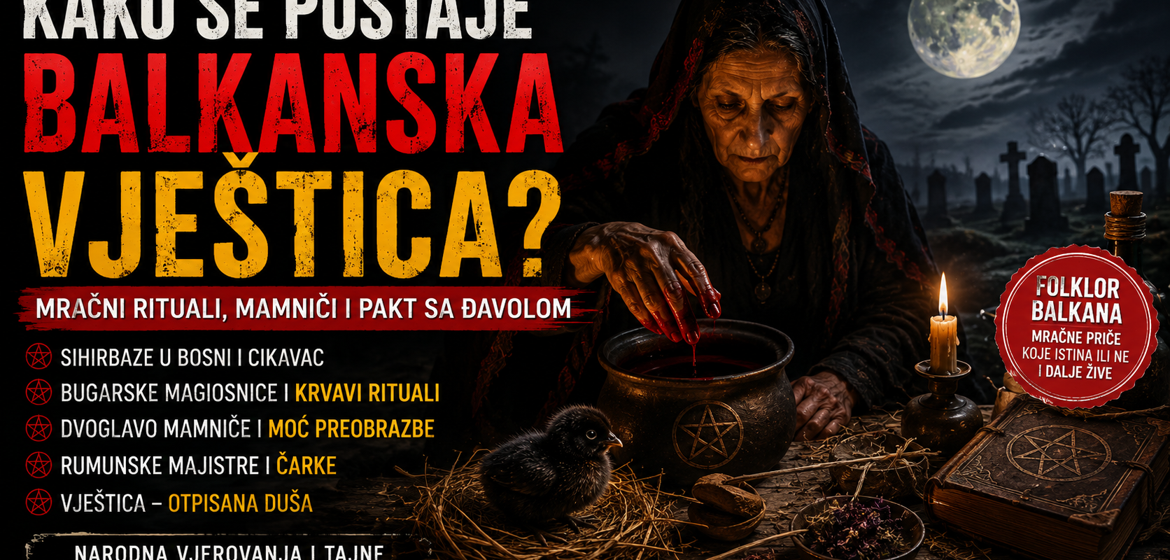 Kako se postaje balkanska vještica: mračni rituali, mamniči i pakt sa đavolom