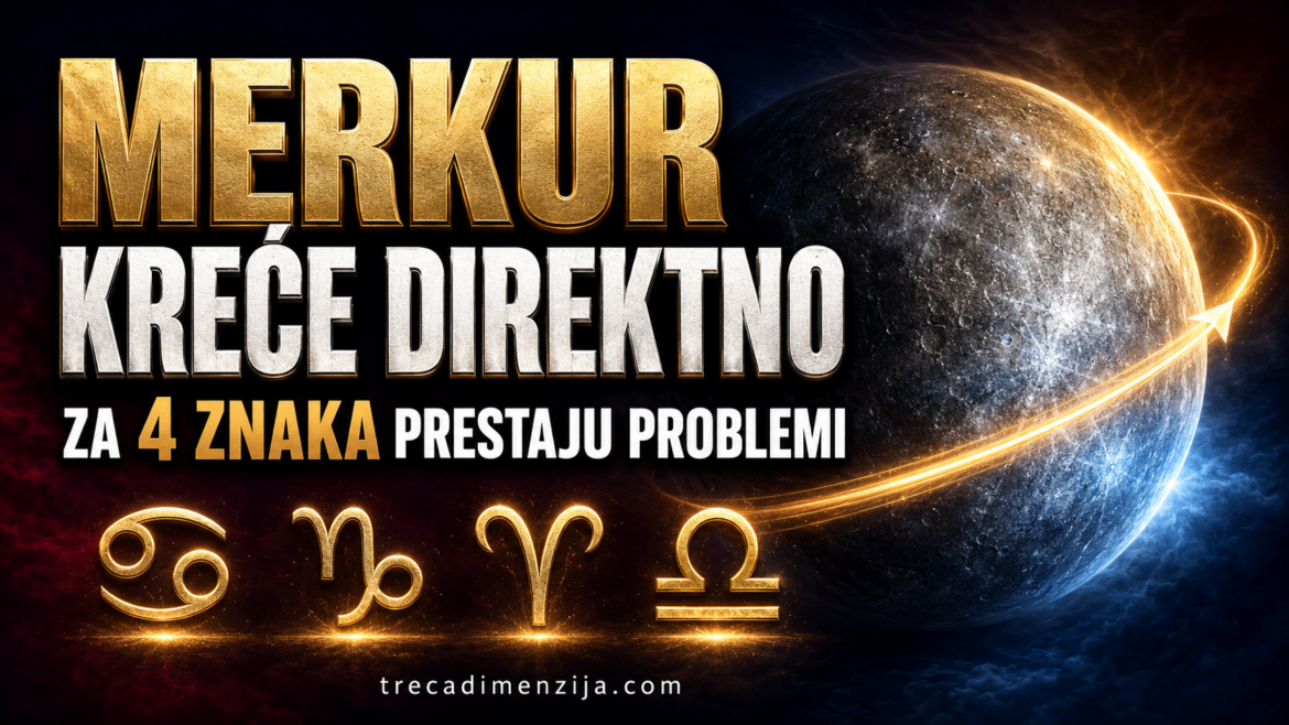 Merkur konačno kreće direktno: Za ova 4 znaka prestaju zastoji, problemi i teške lekcije