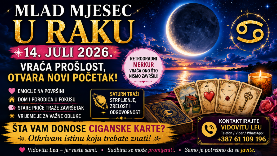 Mlad Mjesec u Raku otvara vrata sudbine: Vidovita Lea kroz ciganske karte otkriva zašto se prošlost vraća baš sada