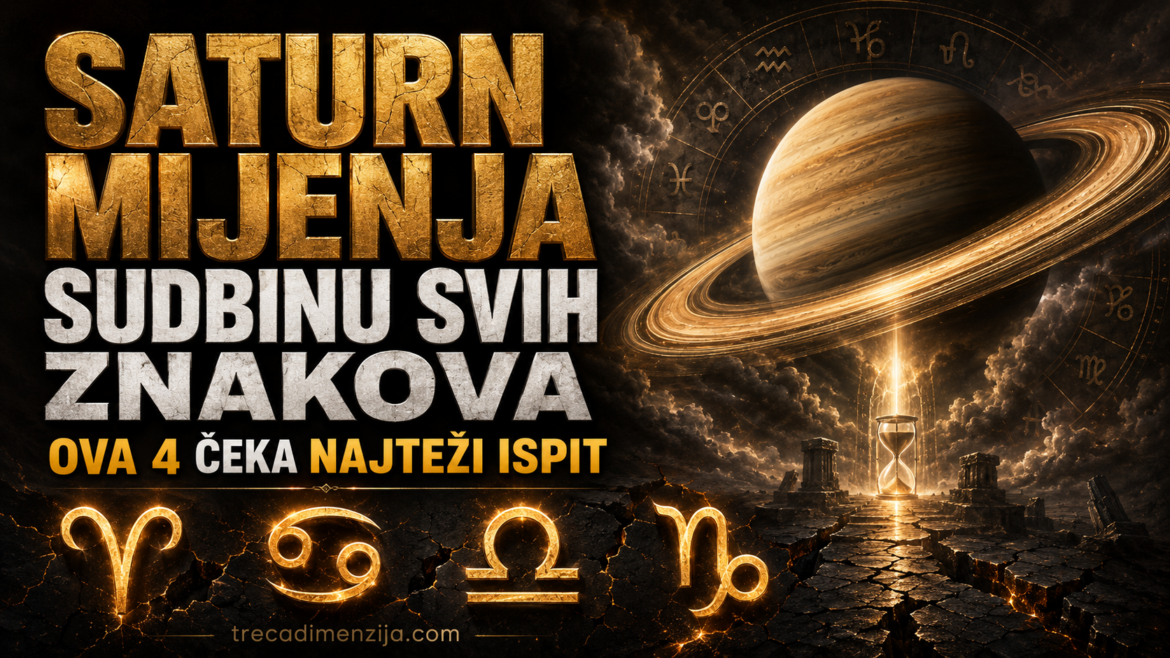 Retrogradni Saturn mijenja sudbinu svih znakova: Ovan, Rak, Vaga i Jarac pred najvećim ispitom