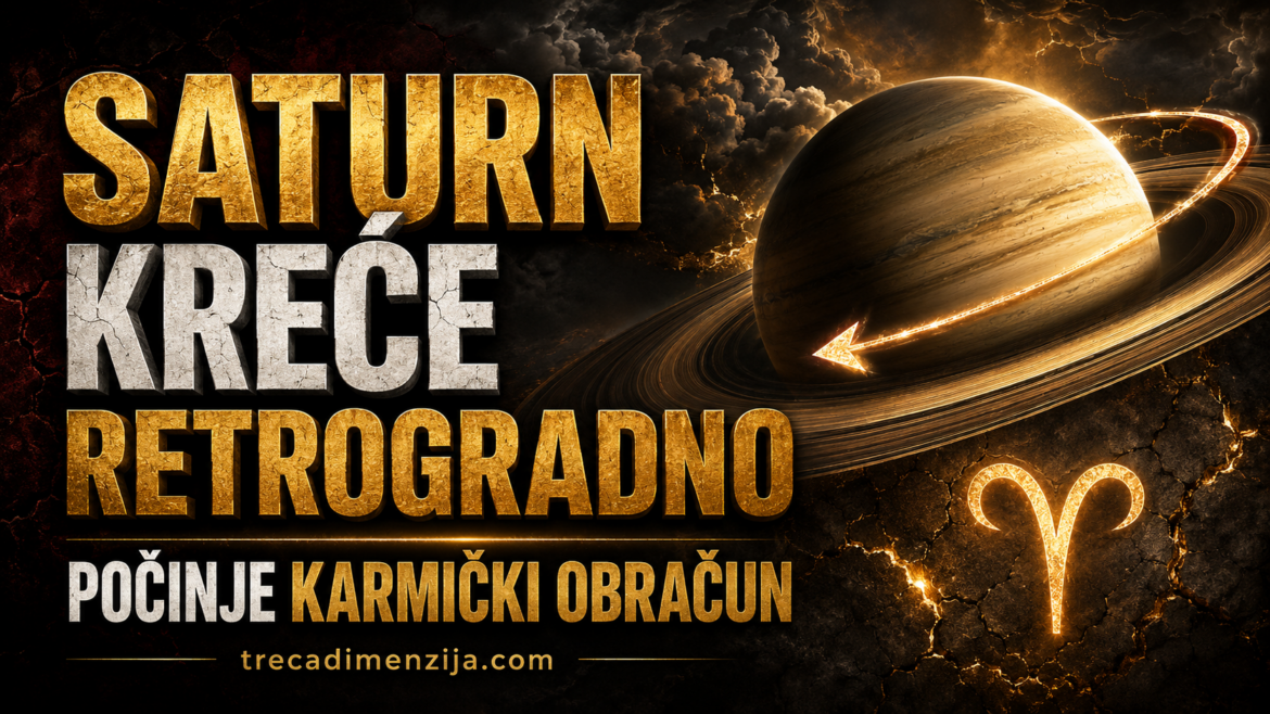 Saturn kreće retrogradno 26. jula: Počinje karmički obračun koji će trajati do decembra
