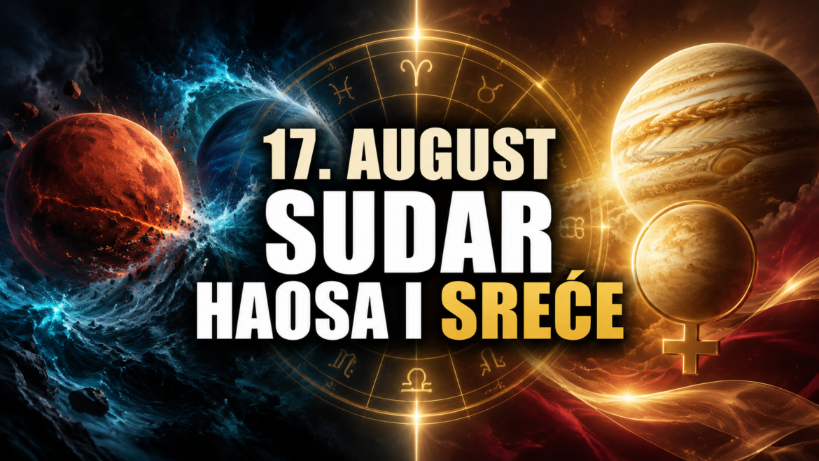 17. AUGUST DONOSI SUDAR HAOSA I VELIKE SREĆE: Jedan aspekt ruši iluzije, dok drugi otvara vrata ljubavi i novca