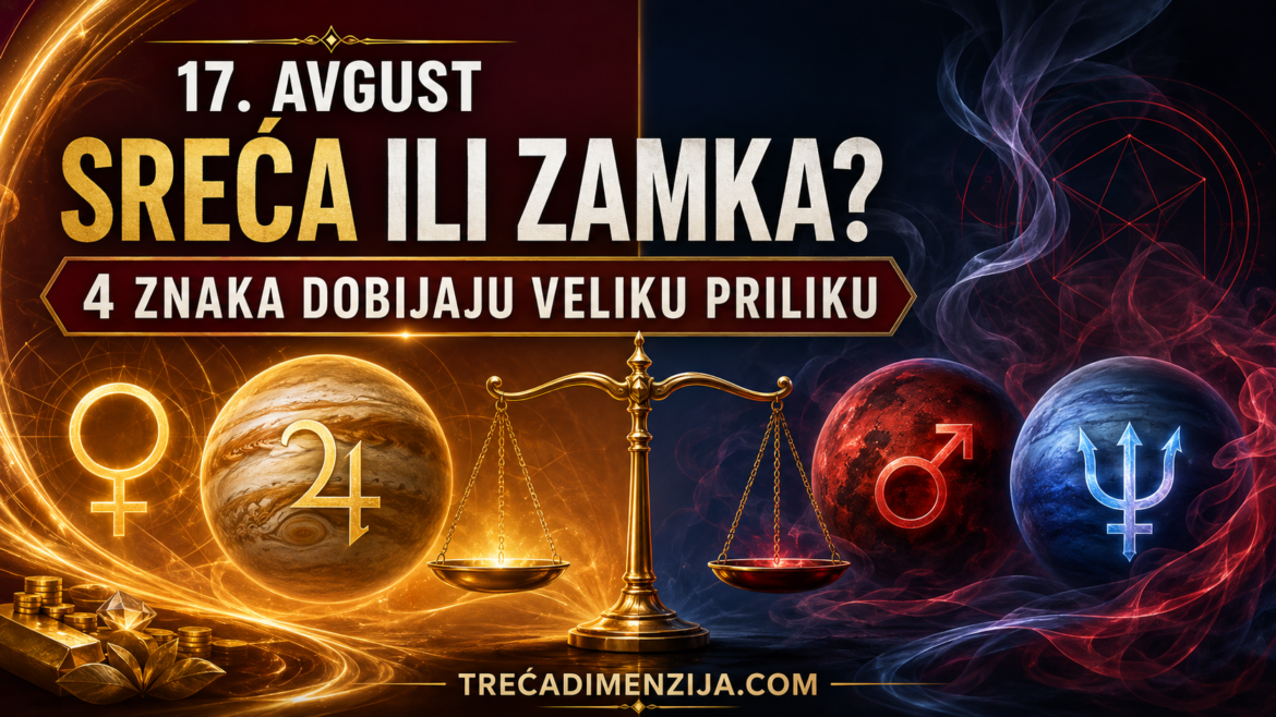 17. AVGUST DONOSI I SREĆU I ZAMKU: Venera otvara vrata ljubavi i novca, ali Mars i Neptun mute istinu