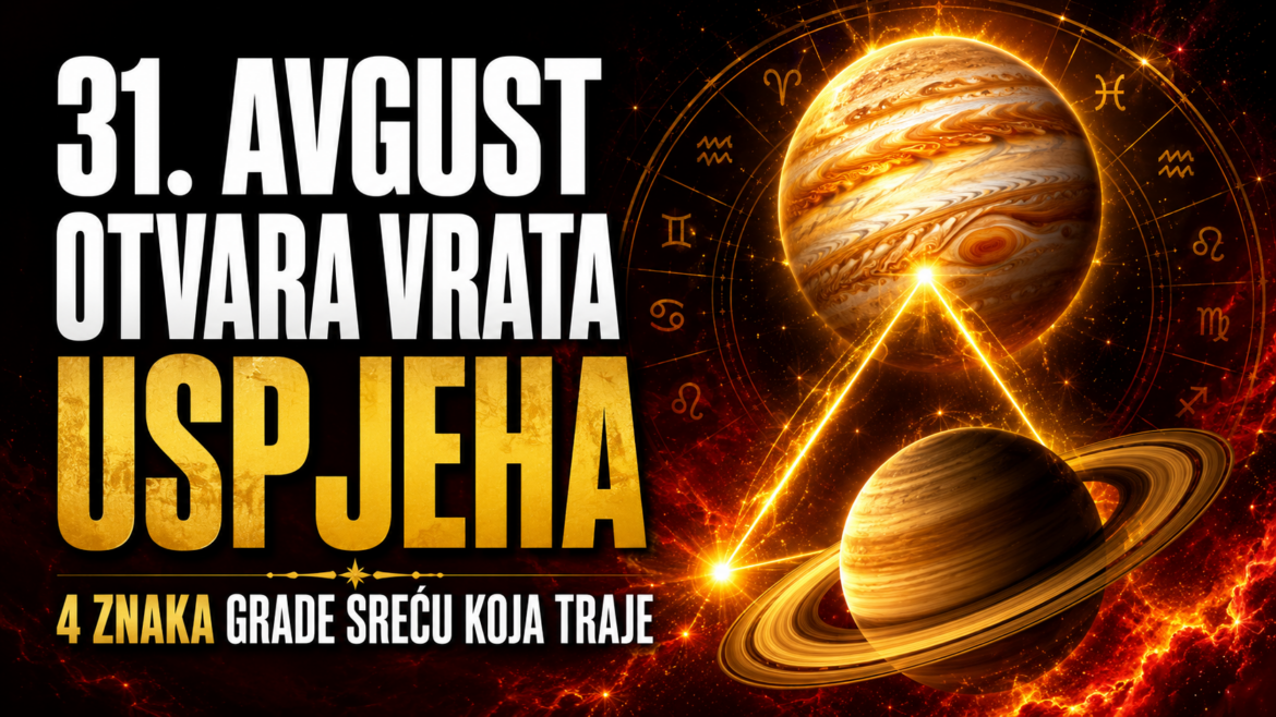 31. AVGUST OTVARA VRATA VELIKOG USPJEHA: Jupiter i Saturn sklapaju rijedak savez – 4 znaka grade sreću koja će trajati godinama