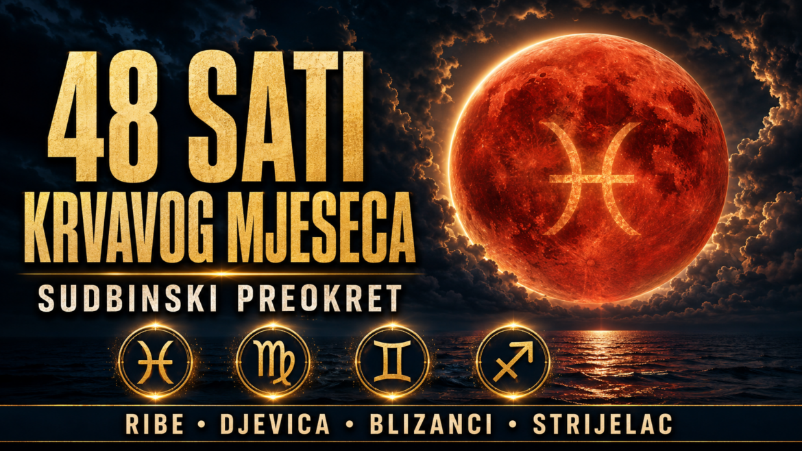 48 SATI DO KRVAVOG MJESECA: Pomračenje u Ribama zatvara veliko životno poglavlje – ova 4 znaka ulaze u sudbinski preokret