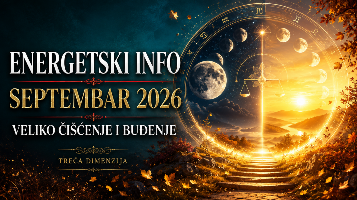 ENERGETSKI INFO ZA SEPTEMBAR 2026: Mjesec velikog čišćenja, sudbinskih odluka i povratka vlastite snage