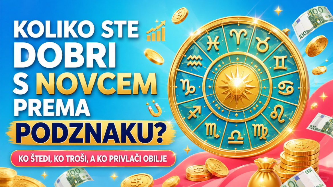 KOLIKO STE DOBRI S NOVCEM PREMA PODZNAKU: Ko štedi, ko troši bez mjere, a ko privlači velike prilike