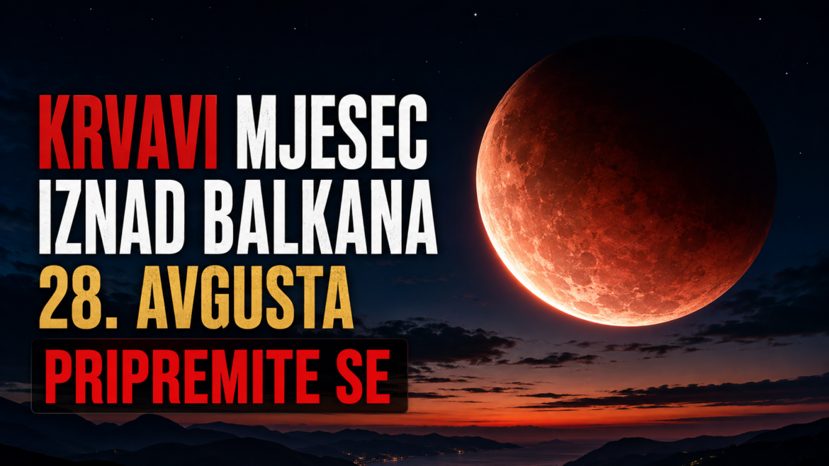 KRVAVI MJESEC IZNAD BALKANA: Mjesec će 28. avgusta gotovo nestati – evo kada i gdje ga možete vidjeti