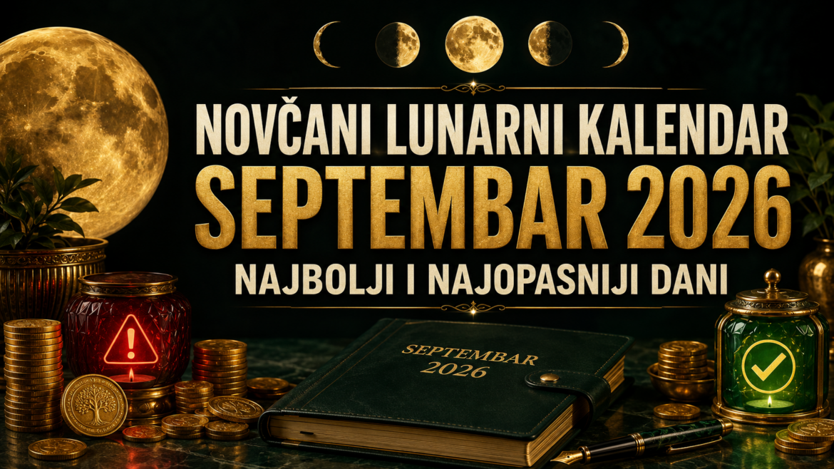 NOVČANI LUNARNI KALENDAR ZA SEPTEMBAR: Ovih 8 dana donosi najbolje prilike, a 4 mogu isprazniti novčanik