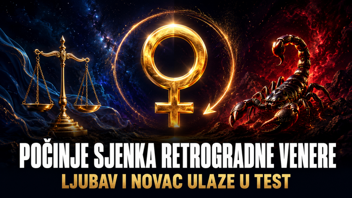 OD DANAS POČINJE SJENKA RETROGRADNE VENERE: Ono što se sada dogodi u ljubavi i novcu vraća se od 3. oktobra