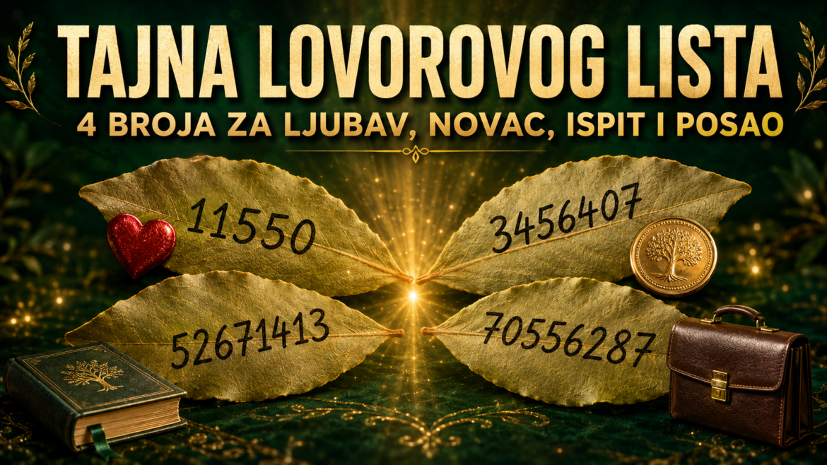 TAJNA LOVOROVOG LISTA: Napišite jedan od ova 4 broja i usmjerite energiju prema svojoj najvećoj želji