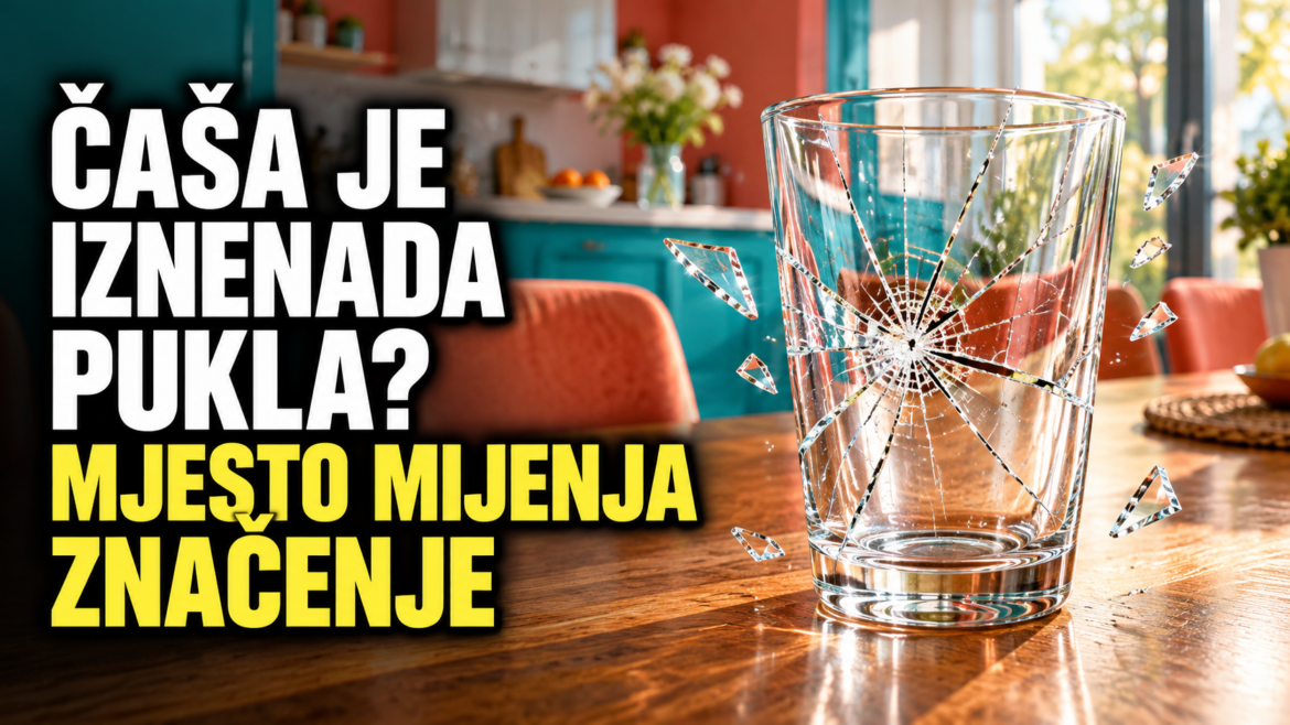 ČAŠA JE IZNENADA PUKLA U KUĆI? Staro vjerovanje kaže da je nešto završilo – ali mjesto na kojem se razbila mijenja značenje