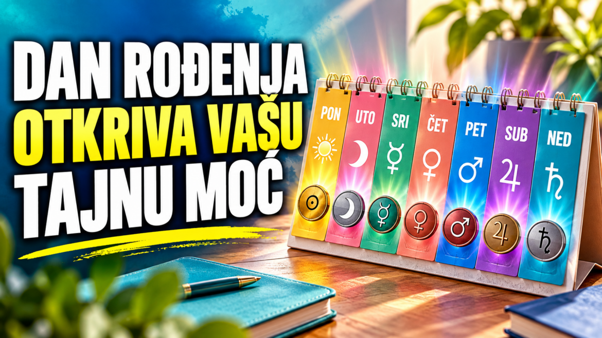 DAN U SEDMICI U KOJEM STE ROĐENI OTKRIVA VAŠU TAJNU MOĆ: Ponedjeljak donosi intuiciju, petak ljubav, a nedjelja sreću