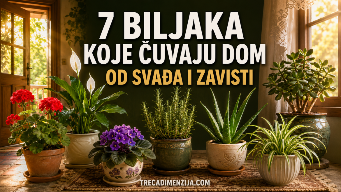 OVIH 7 BILJAKA ČUVA DOM OD SVAĐA I ZAVISTI: Jednu stavite pored ulaza, a ova privlači mir i novac