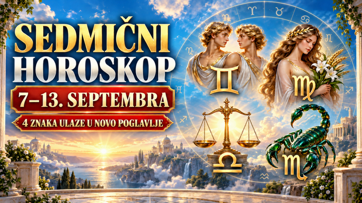 SEDMIČNI HOROSKOP OD 7. DO 13. SEPTEMBRA: Mlad Mjesec mijenja pravac – 4 znaka ulaze u potpuno novo poglavlje